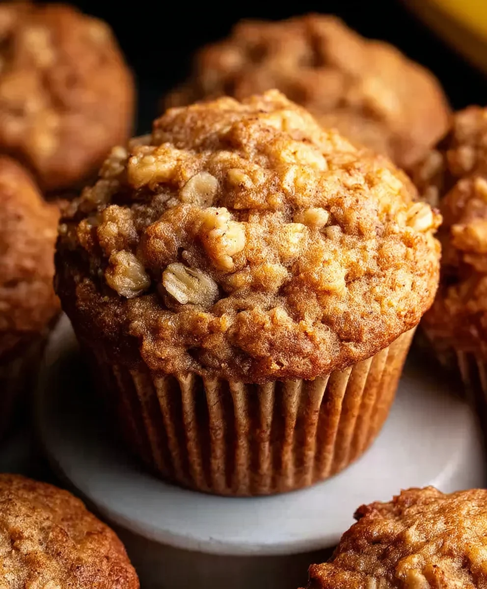 Healthy Banana Oatmeal Muffins-Easy & Delicious