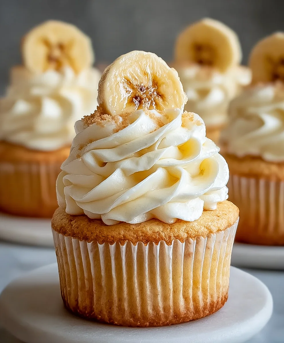 Banana Pudding Cupcakes - Creamy Dessert Bliss