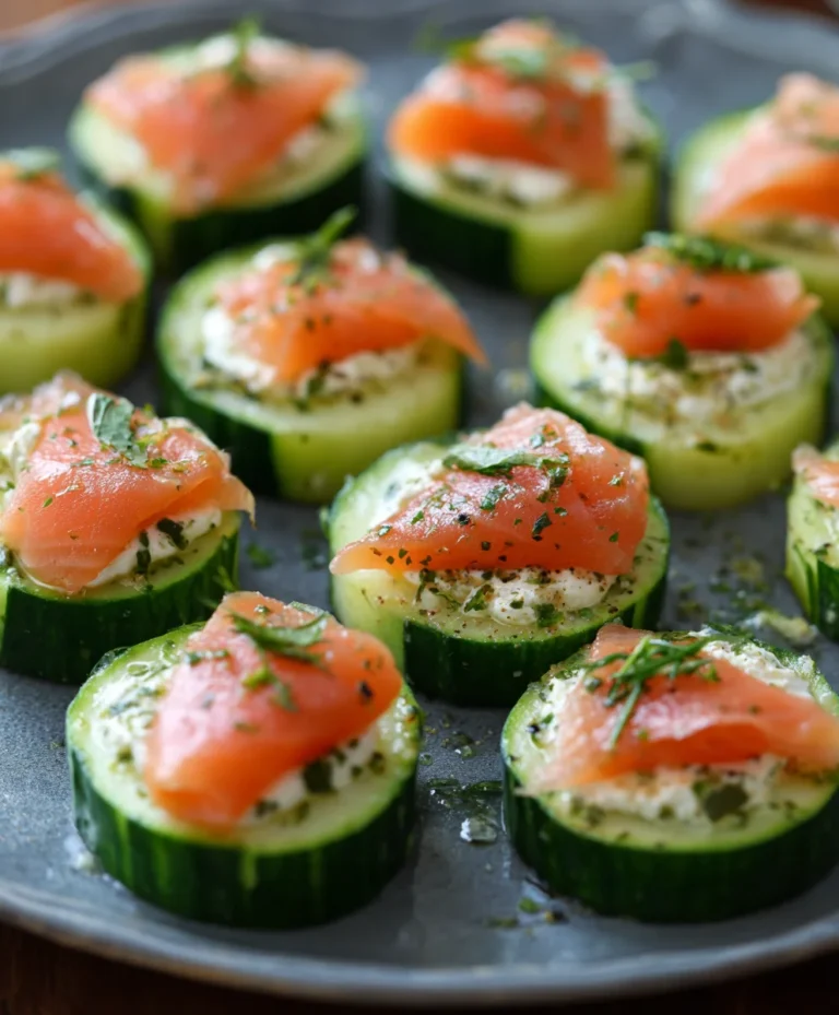 Cucumber Smoked Salmon Bites-Easy Appetizer Recipe