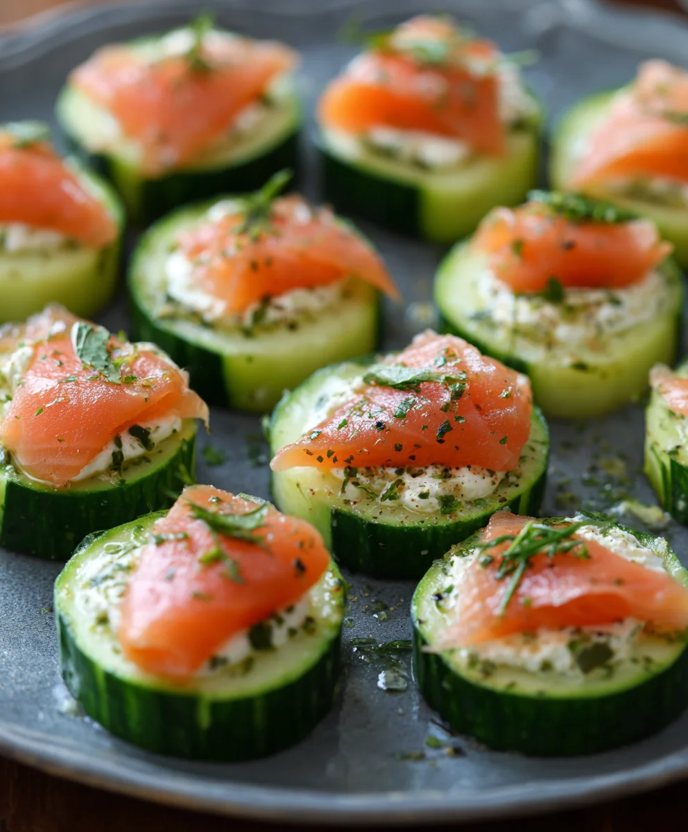 Cucumber Smoked Salmon Bites-Easy Appetizer Recipe
