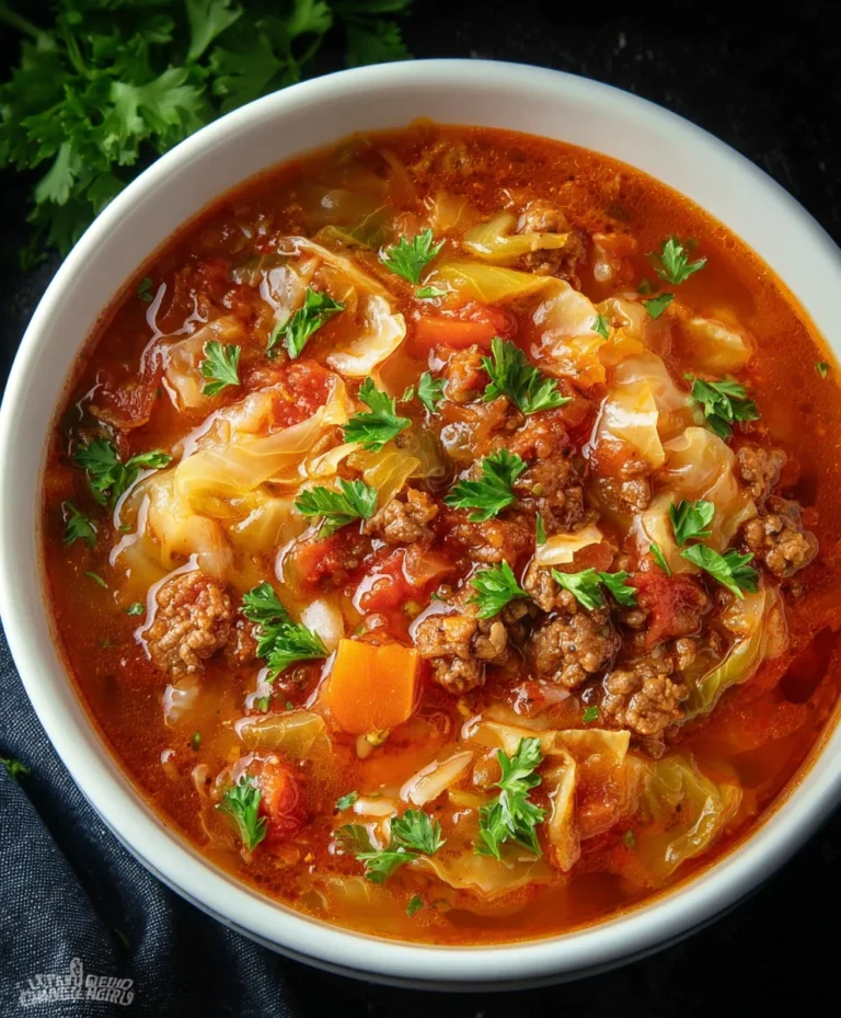 Hearty Beef Cabbage Roll Soup – Comfort Food Made Easy