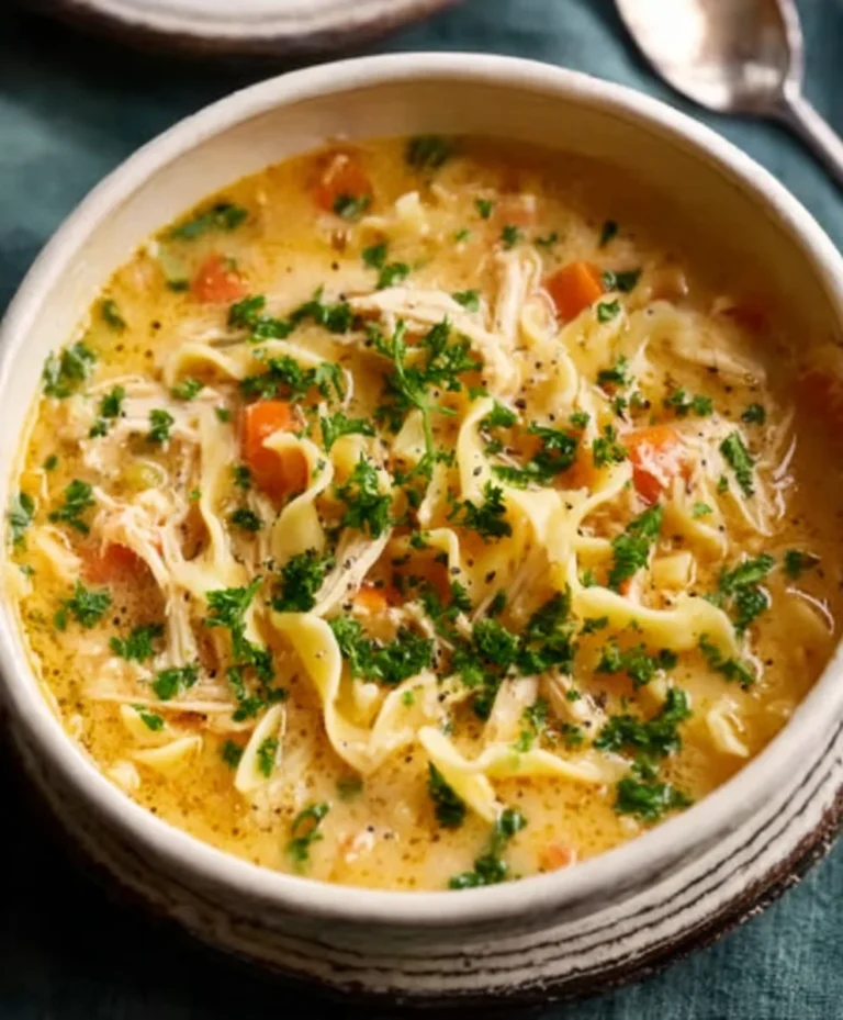 Creamy Crack Chicken Noodle Soup – Comfort Food