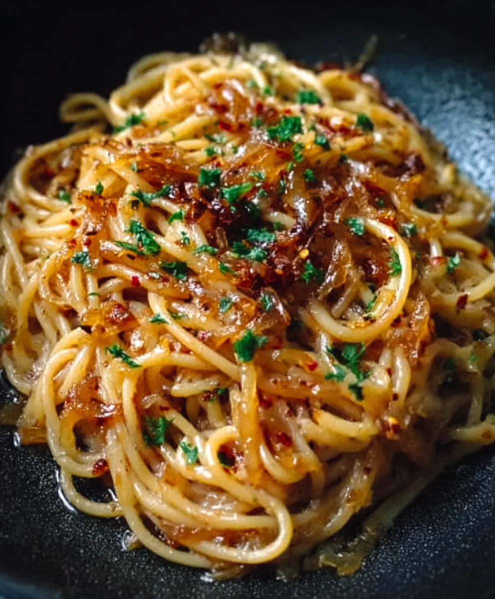 Caramelized Onion Pasta Chili Oil- Sweet Spicy Flavor