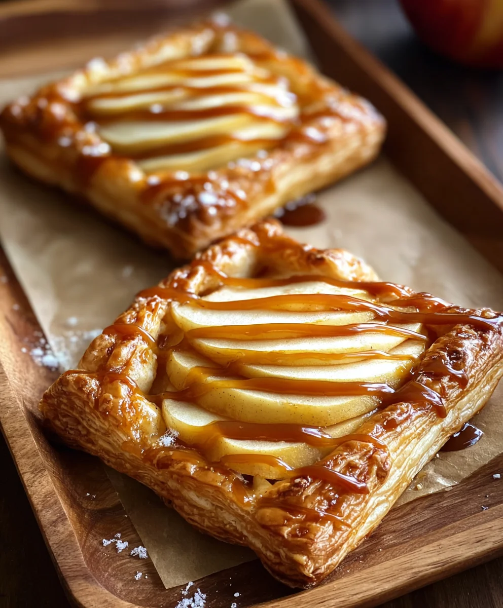 Caramel Apple Puff Pastry Bites-Easy Dessert