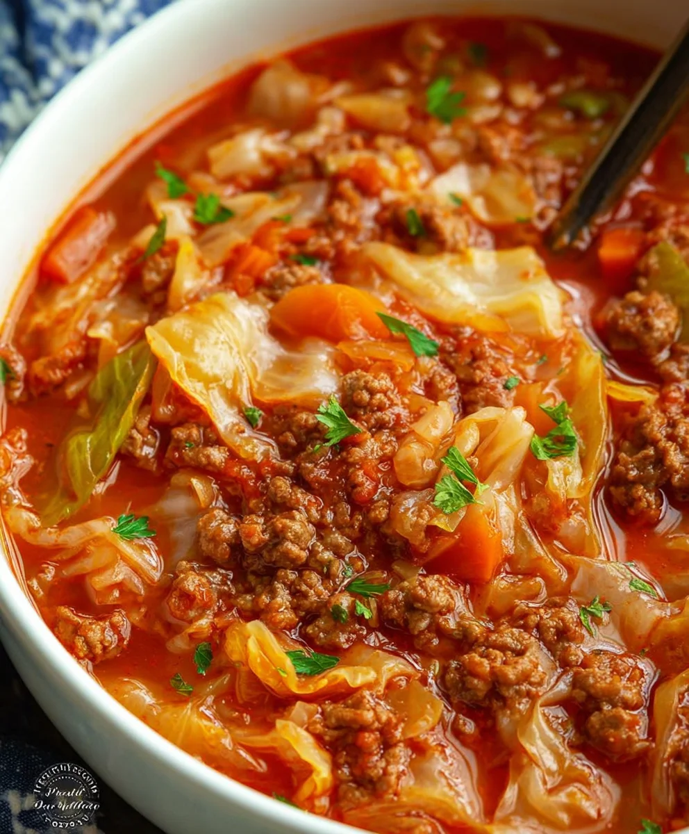 Hearty Beef Cabbage Roll Soup - Comfort Food Made Easy