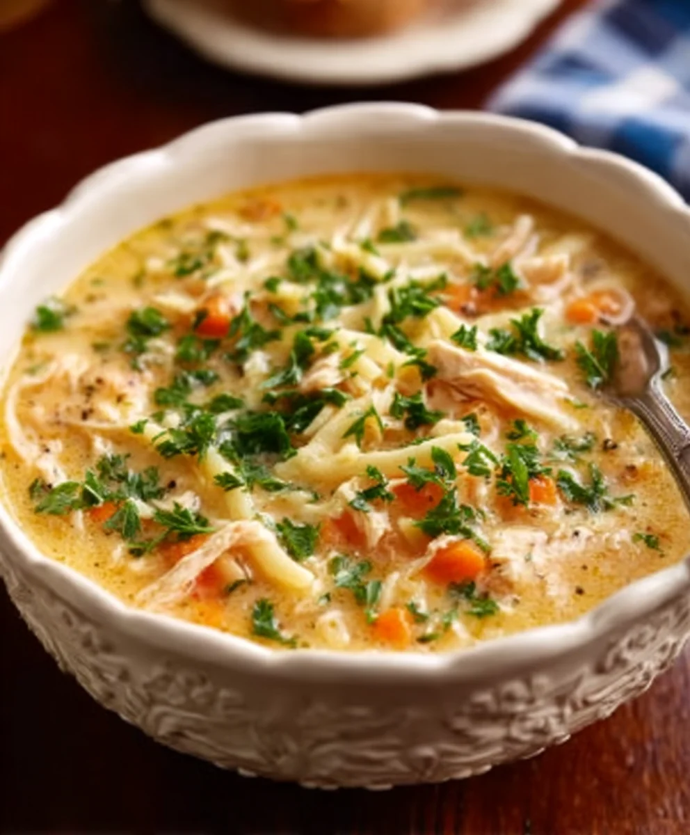 Creamy Crack Chicken Noodle Soup - Comfort Food