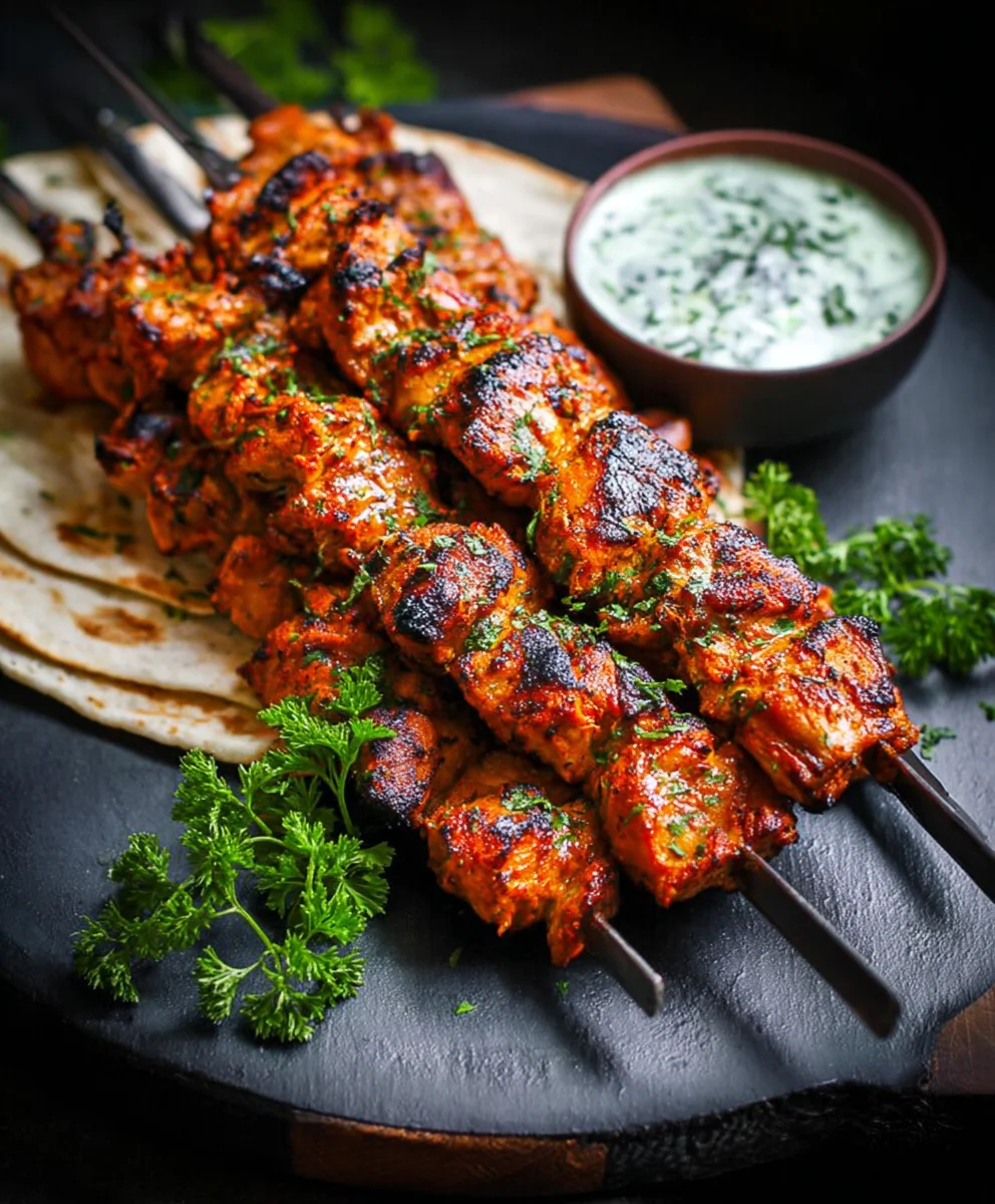 Easy Chicken Tikka Kebab Recipe- Flavorful Grilling