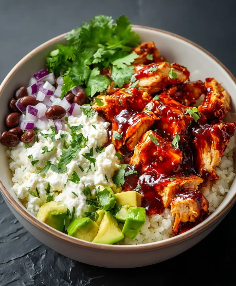 BBQ Chicken Cottage Cheese Bowl Recipe