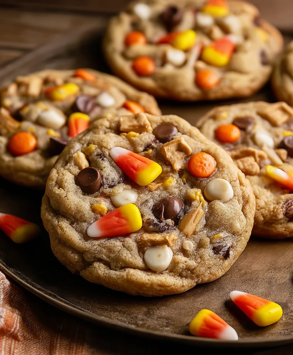 Candy Corn Trail Mix Cookies - A Sweet Treat