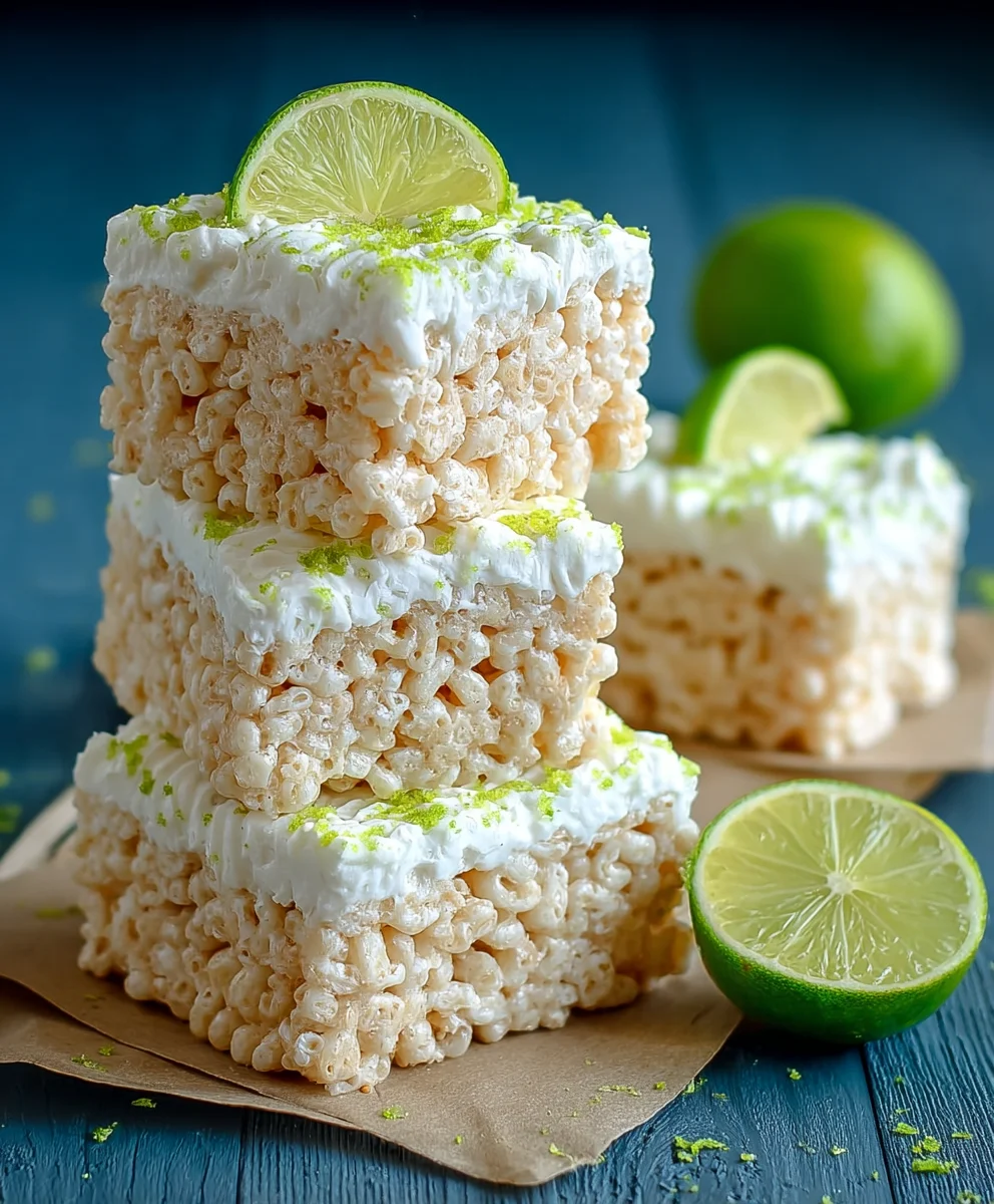 Key Lime Pie Rice Treats - Easy No-Bake Dessert