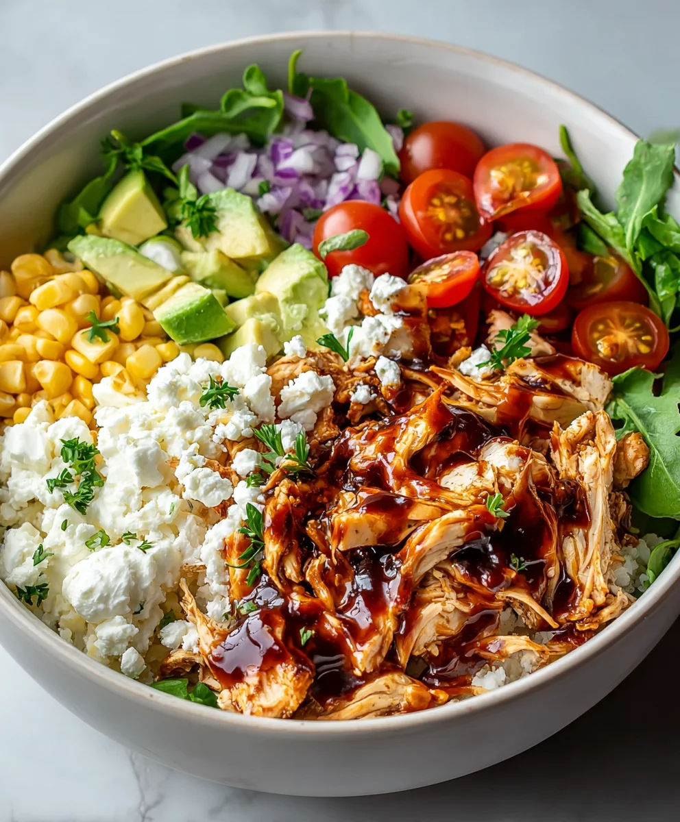 BBQ Chicken Cottage Cheese Bowl Recipe