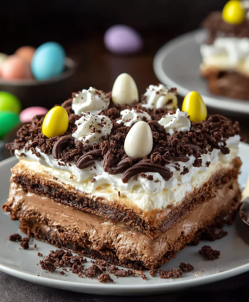 Easter Chocolate Lasagna Recipe - Easy Dessert Delight