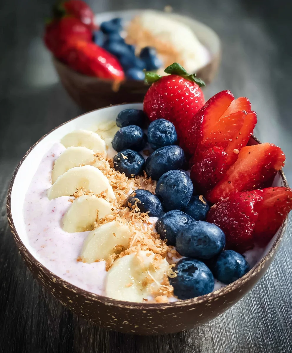 Minute Fruit Smoothie Bowl Greek Yogurt