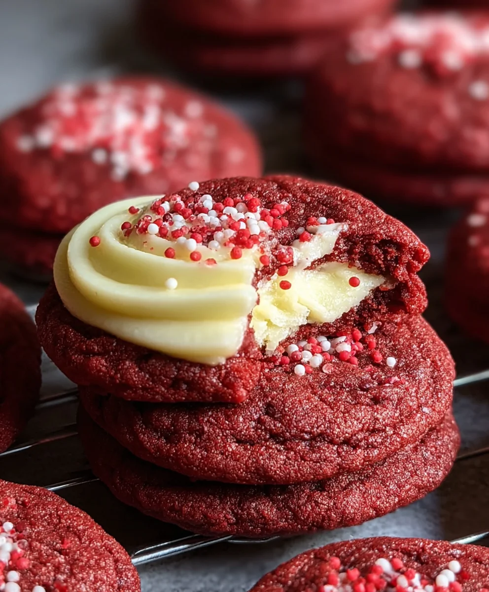 Cream Cheese Red Velvet Cookies-Irresistible Treat