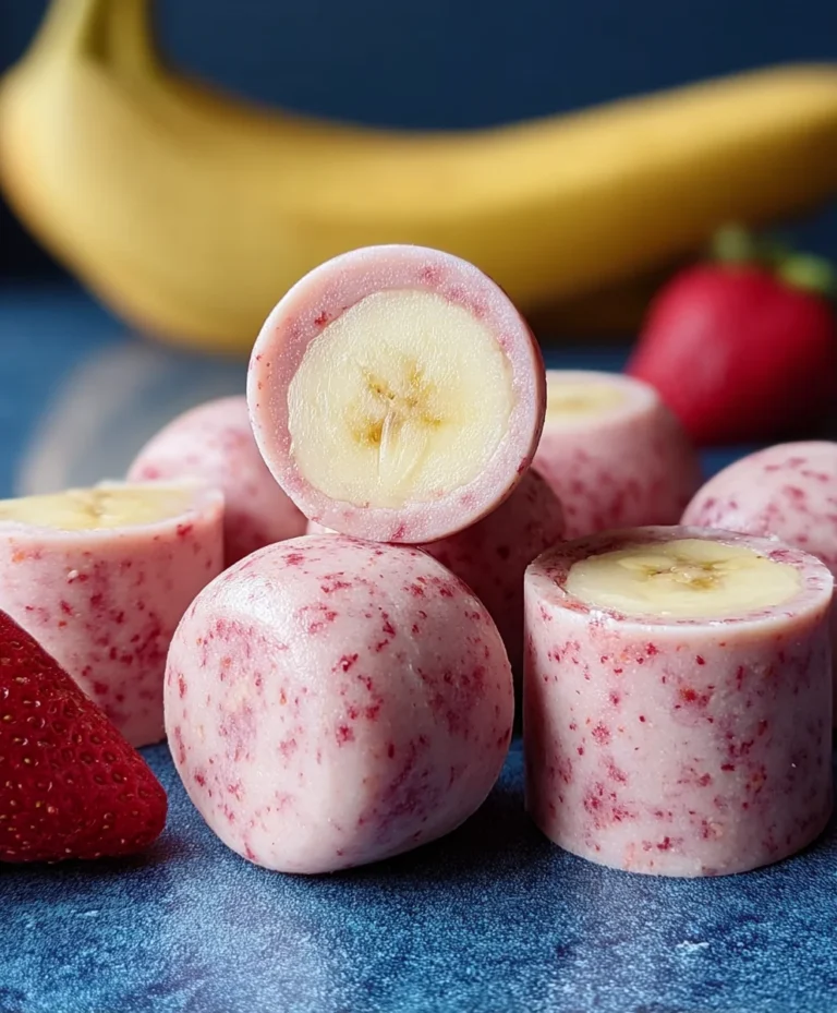 Strawberry Banana Dog Smoothie Bites-Easy Treat