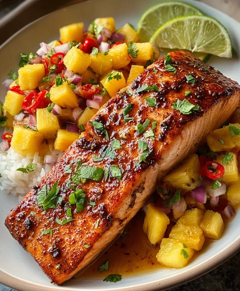 Spicy Pineapple Chipotle Salmon – Easy Recipe