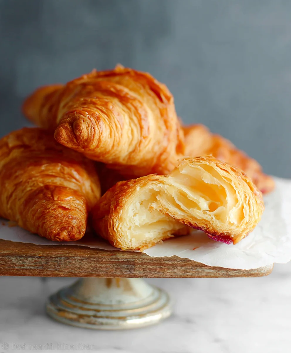 Flaky Homemade Croissants-Easy Recipe