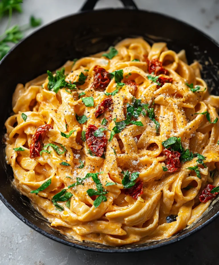 Creamy Vegan Sun-Dried Tomato Pasta-Easy & Delicious