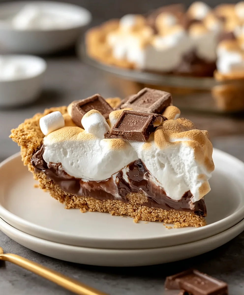 Easy Smores Pie Recipe-Perfect Dessert