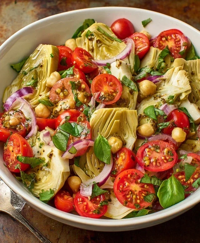 Tuscan Artichoke Tomato Salad