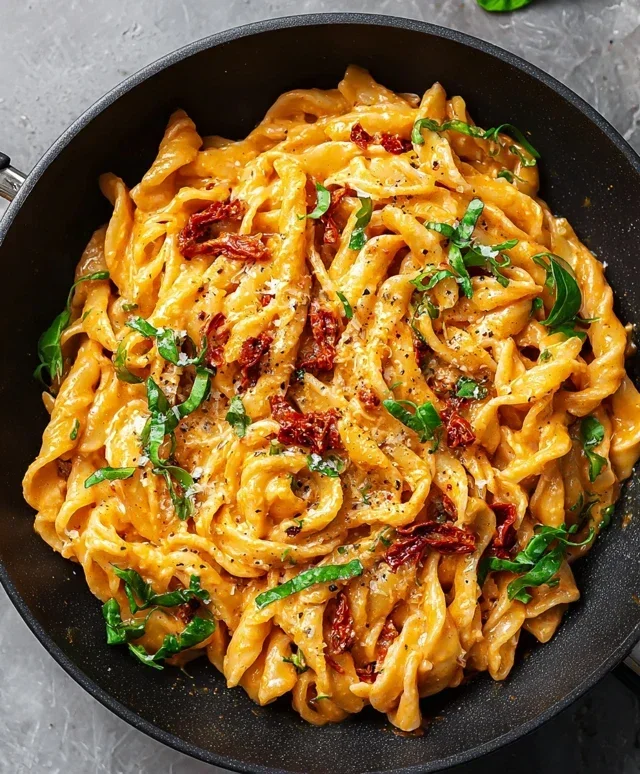 Vegan Creamy Sun Dried Tomato Pasta Recipe