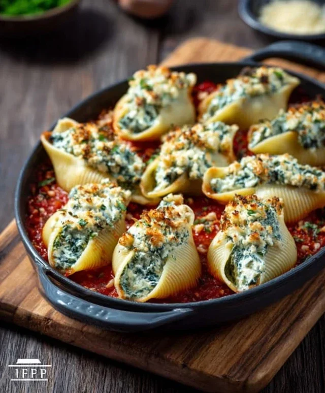 Spinach and Ricotta Stuffed Shells Recipe