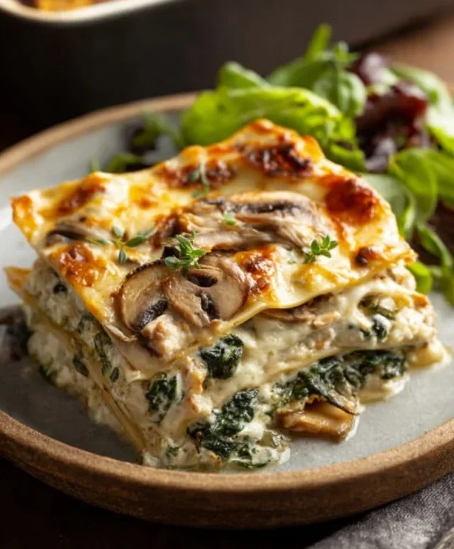 Mushroom And Spinach Lasagna Recipe
