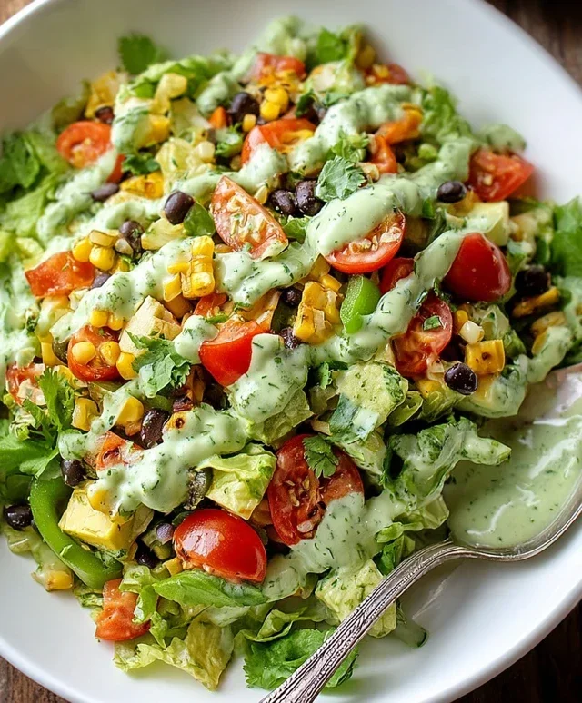 Southwestern Chopped Salad with Cilantro-Lime Dressing