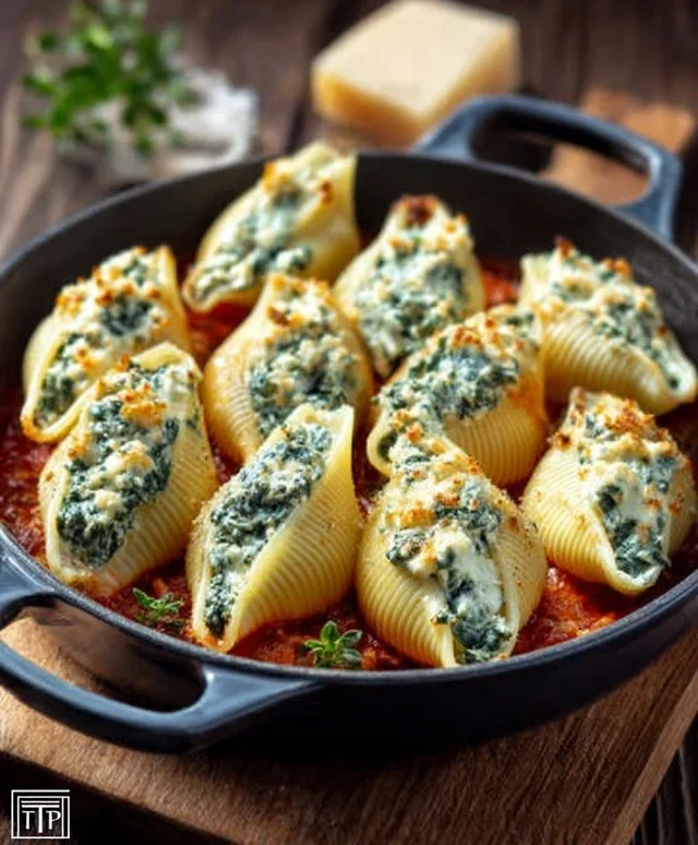 Spinach and Ricotta Stuffed Shells Recipe