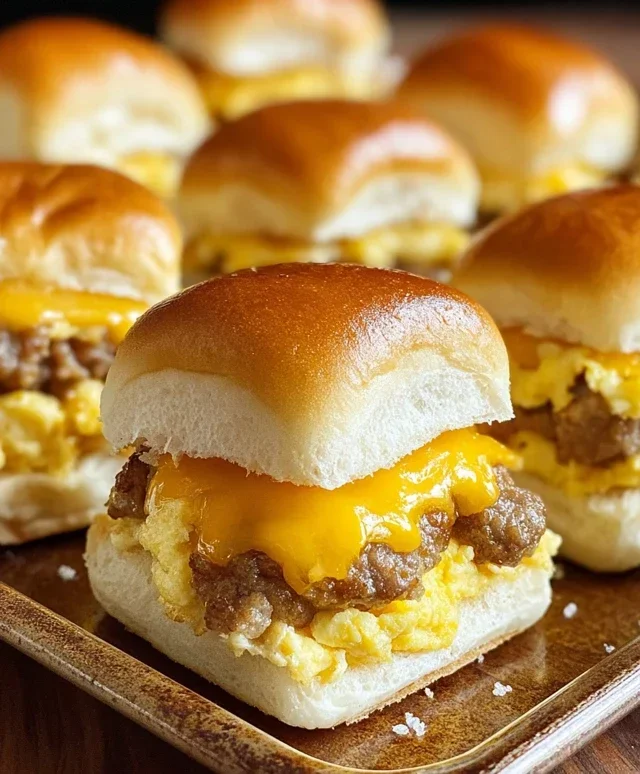 Sausage Egg and Cheese Breakfast Sliders