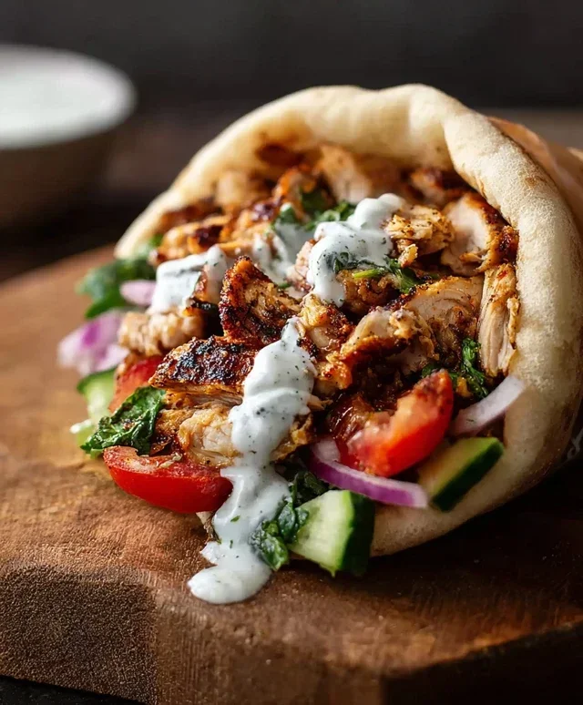 Chicken Shawarma with Garlic Sauce Recipe (Easy & Delicious)