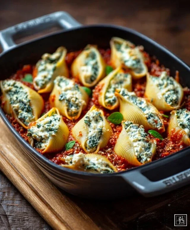 Spinach and Ricotta Stuffed Shells Recipe