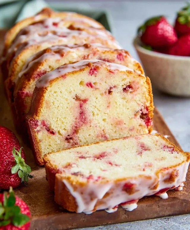 Strawberry Pound Cake