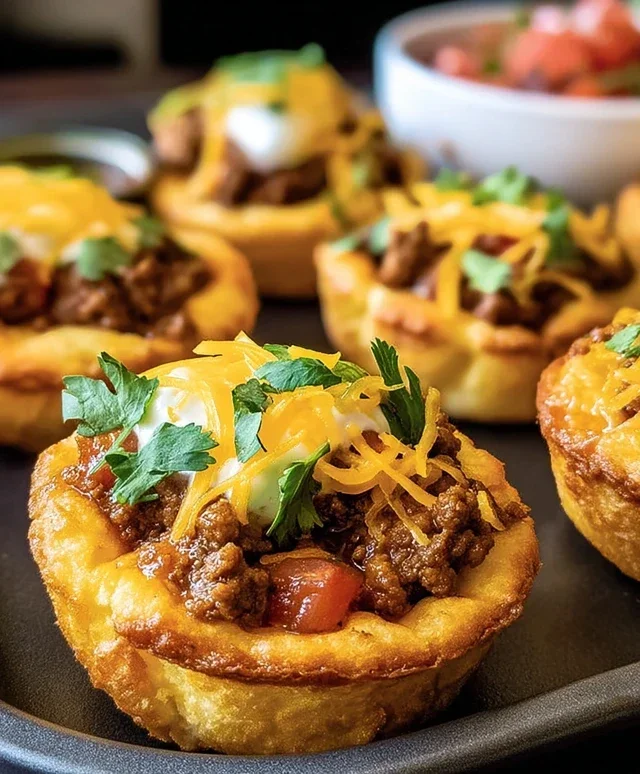 Taco Biscuit Cups