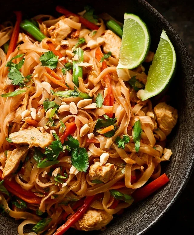 Chicken Pad Thai Dish