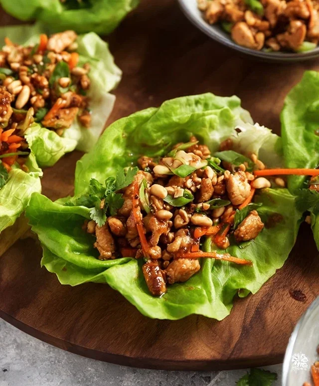 Thai Chicken Lettuce Wraps