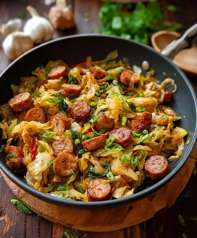 Easy Sausage and Cabbage Stir Fry