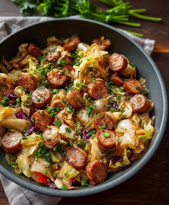 Easy Sausage and Cabbage Stir Fry