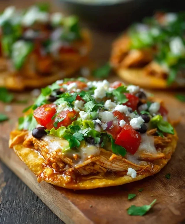 Mexican Rotisserie Chicken Tostadas