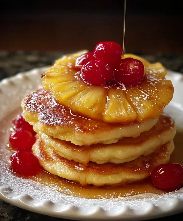 Pineapple Upside-Down Pancakes