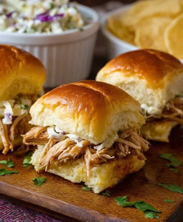 Crock Pot Mississippi Chicken Sliders