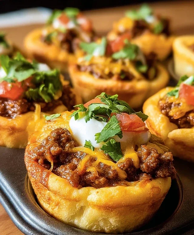 Taco Biscuit Cups
