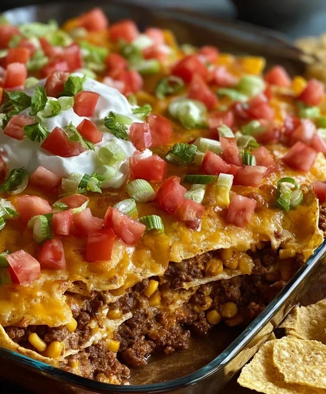Walking Taco Casserole
