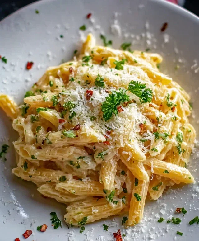 One Pot Creamy Garlic Pasta (Just 20 Minutes!)