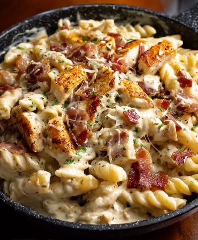 Chicken Beef Beef Bacon Ranch Pasta