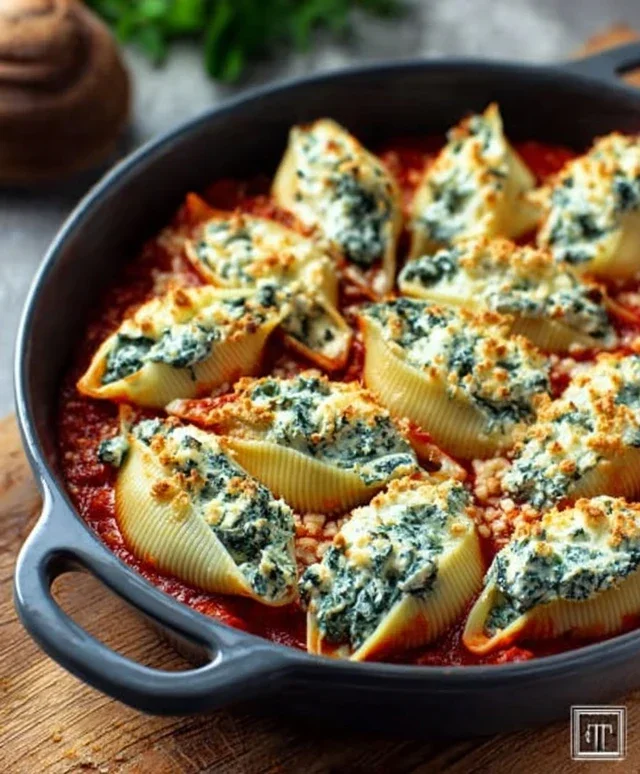 Spinach and Ricotta Stuffed Shells Recipe
