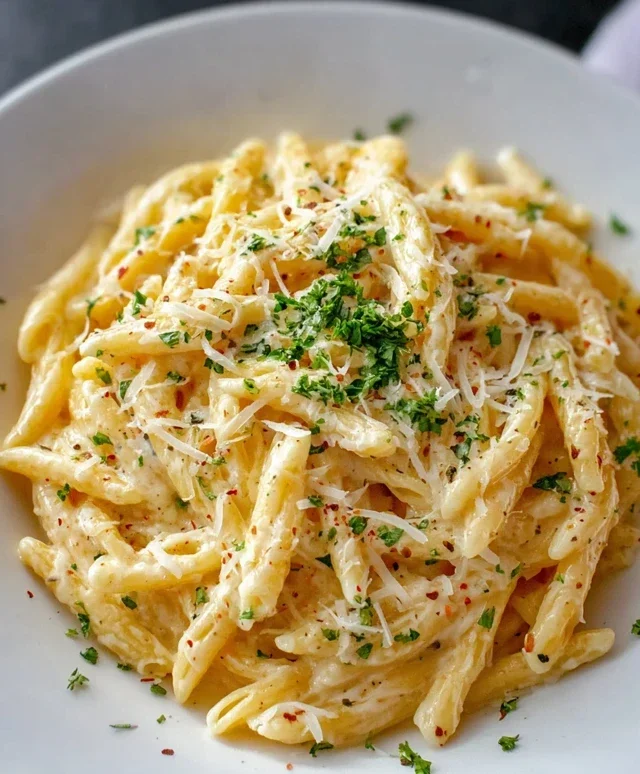 One Pot Creamy Garlic Pasta (Just 20 Minutes!)
