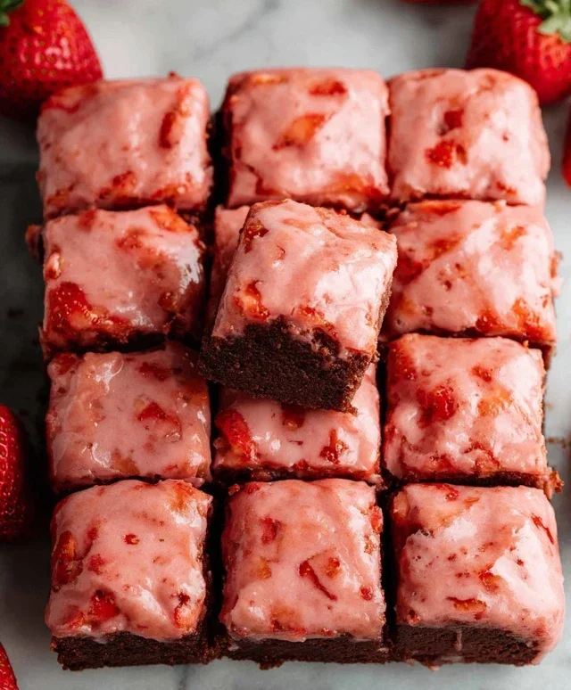 Strawberry Brownies