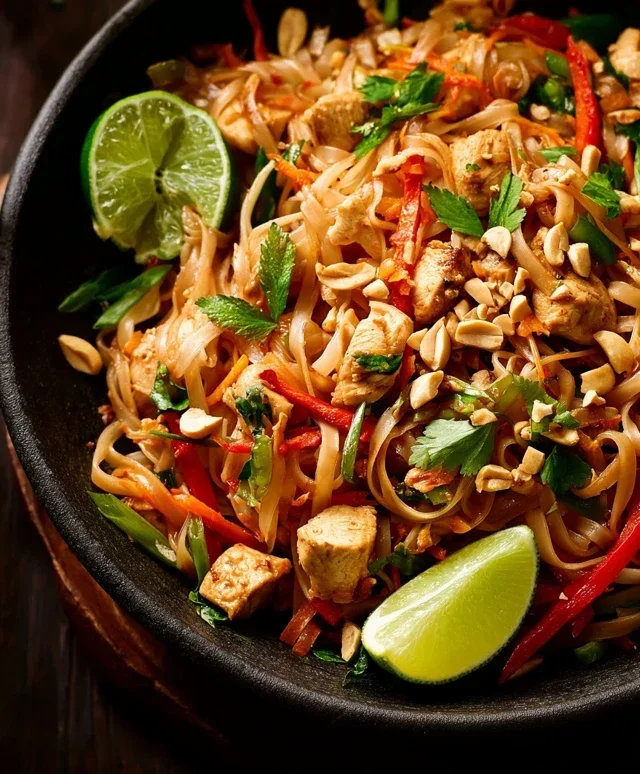Chicken Pad Thai Dish