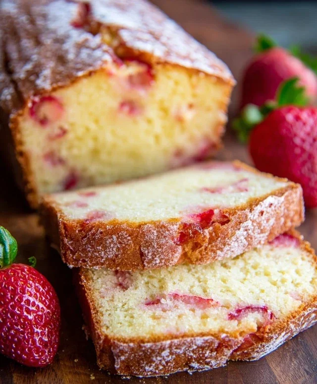 Strawberry Pound Cake
